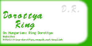 dorottya ring business card